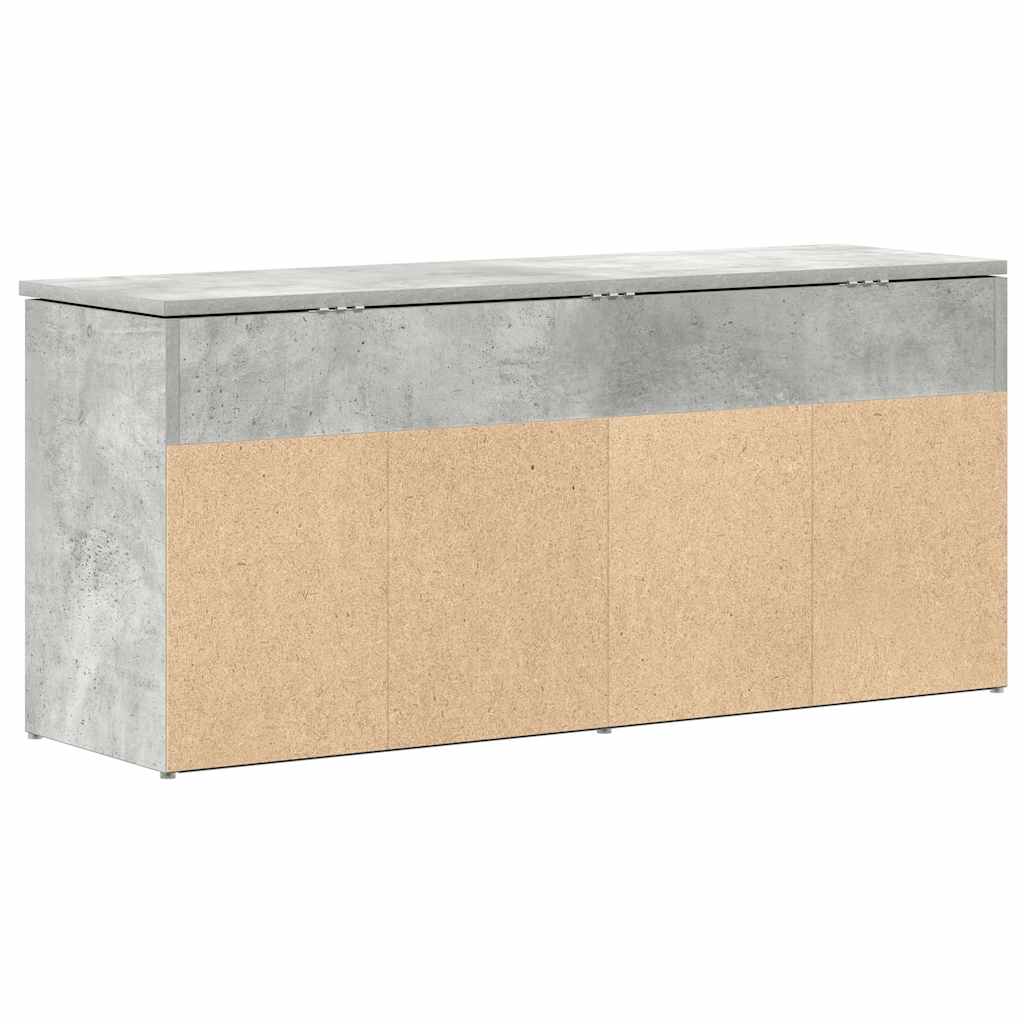 Schuhbank 102X30,5X45 Cm Holzwerkstoff Betongrau