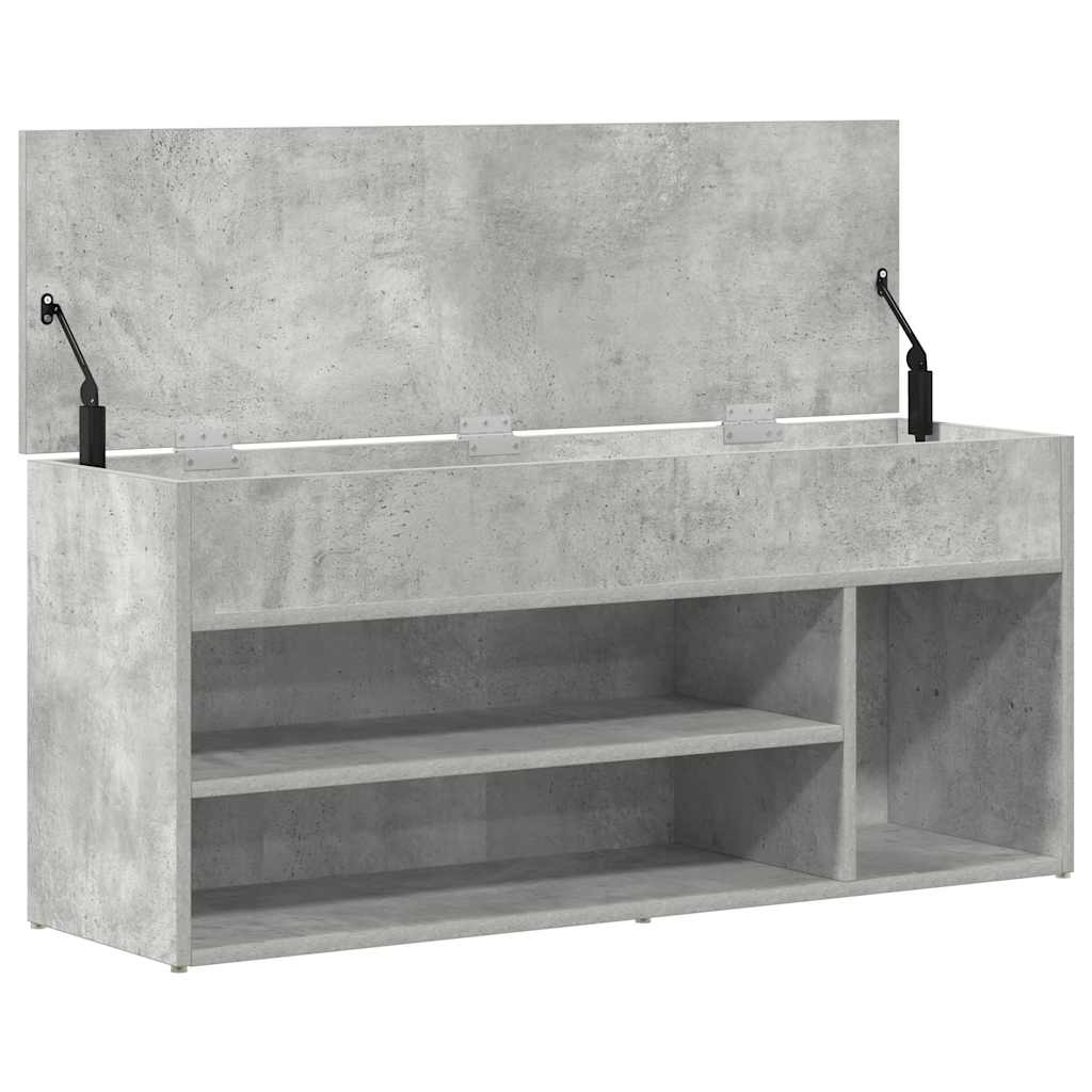 Schuhbank 102X30,5X45 Cm Holzwerkstoff Betongrau