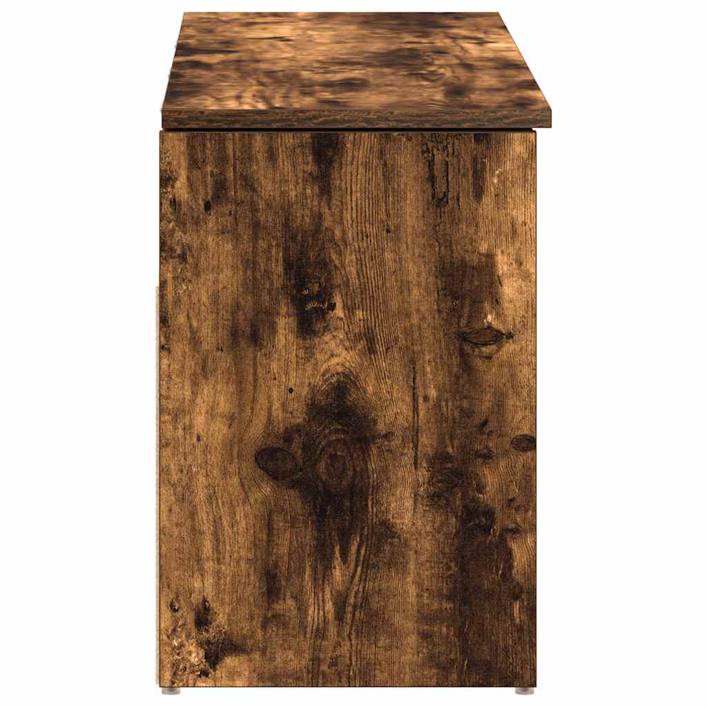 Schuhbank 102X30,5X45 Cm Holzwerkstoff Räuchereiche