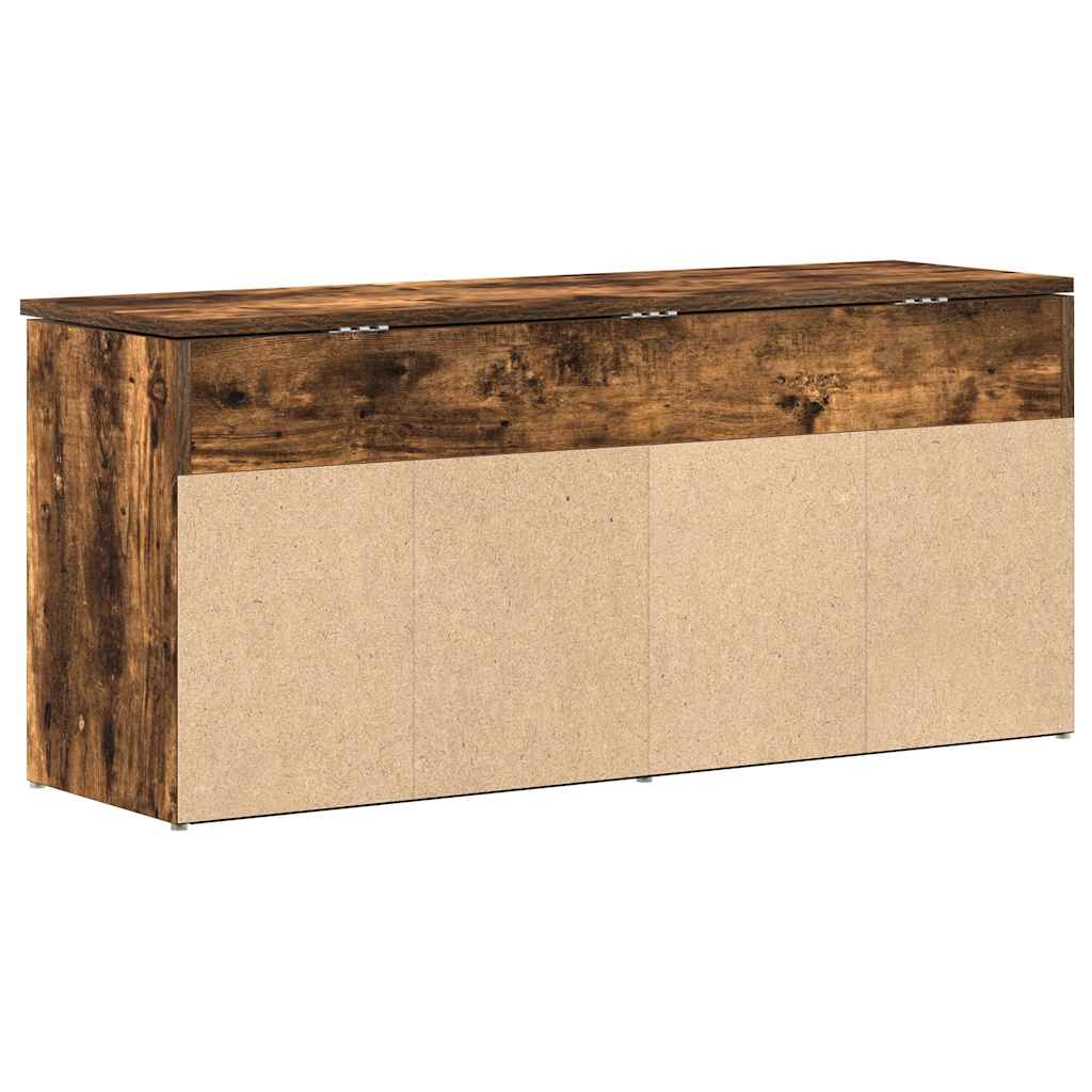 Schuhbank 102X30,5X45 Cm Holzwerkstoff Räuchereiche