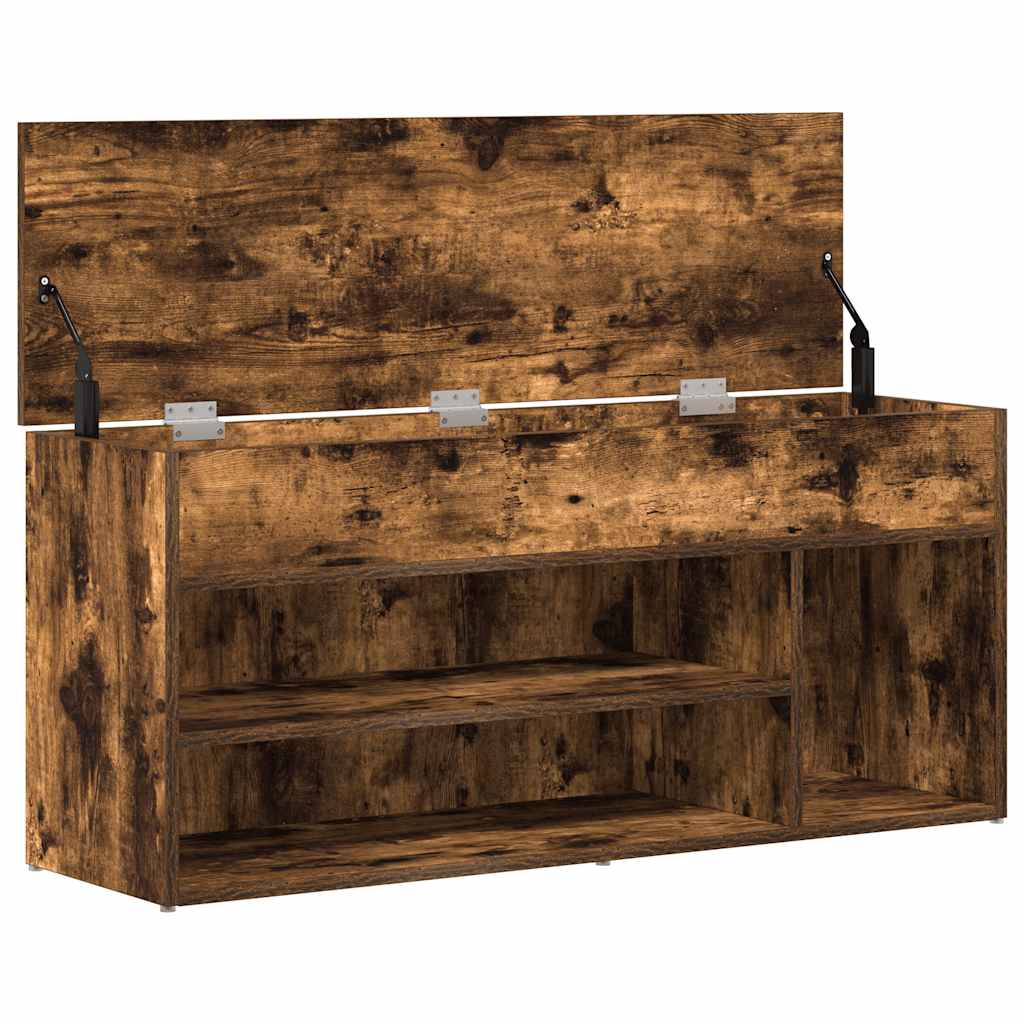 Schuhbank 102X30,5X45 Cm Holzwerkstoff Räuchereiche