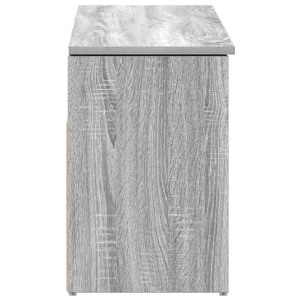 Schuhbank 102X30,5X45 Cm Holzwerkstoff Grau Sonoma