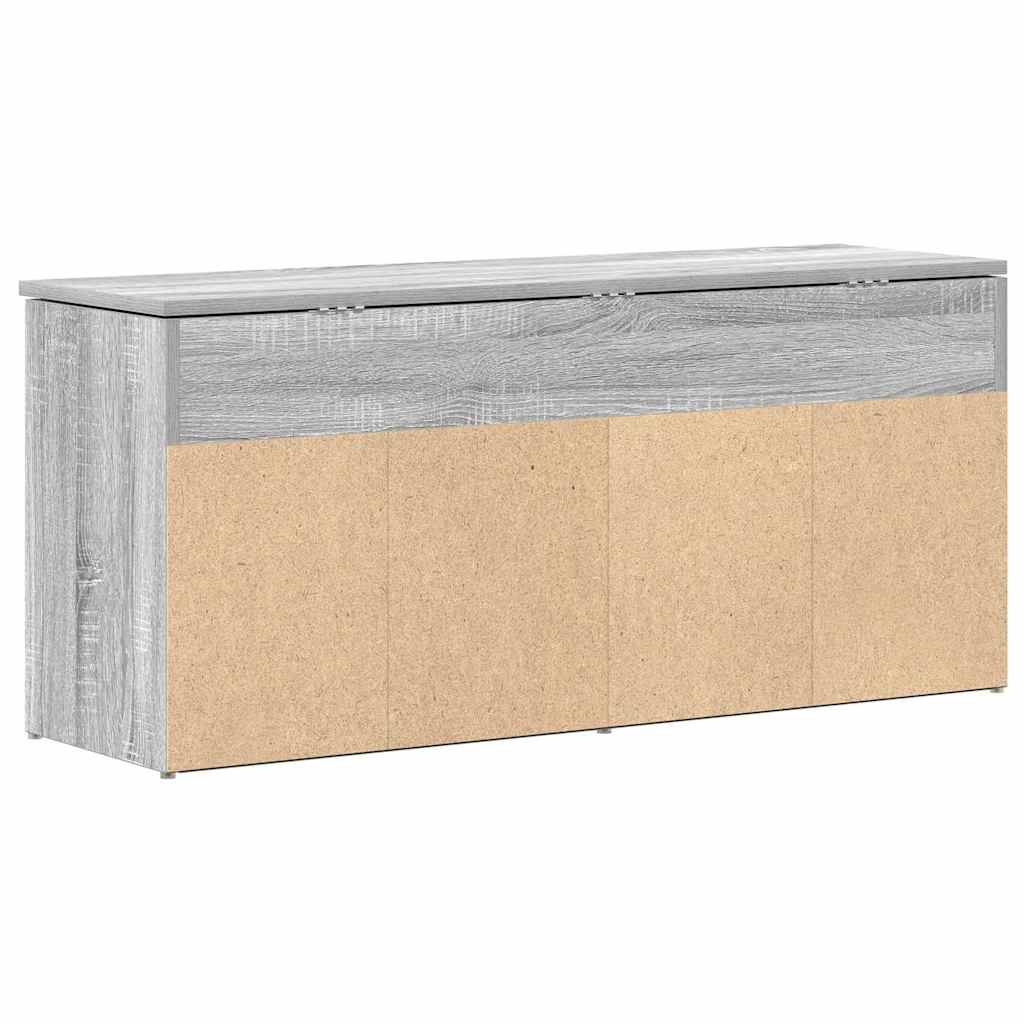 Schuhbank 102X30,5X45 Cm Holzwerkstoff Grau Sonoma