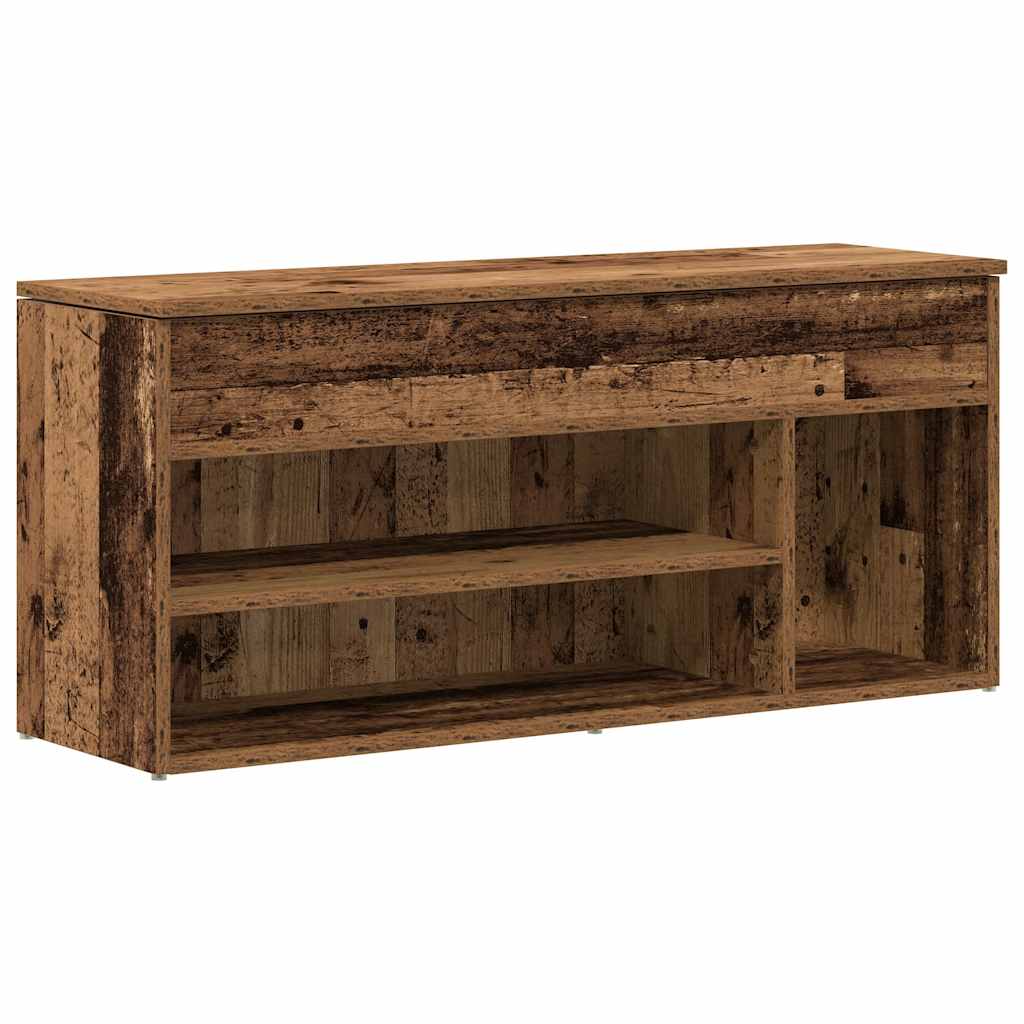 Schuhbank -Optik 102X30,5X45 Cm Holzwerkstoff Altholz