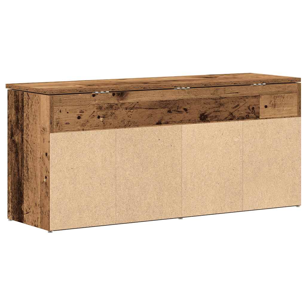 Schuhbank -Optik 102X30,5X45 Cm Holzwerkstoff Altholz