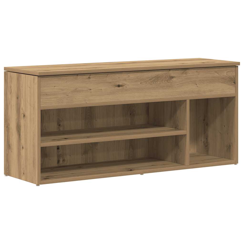 Schuhbank 102X30,5X45 Cm Holzwerkstoff Artisan-Eiche