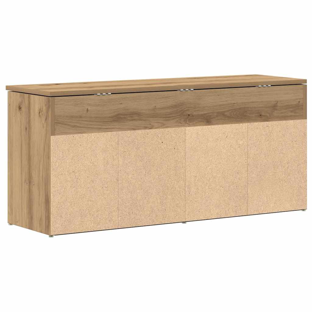 Schuhbank 102X30,5X45 Cm Holzwerkstoff Artisan-Eiche