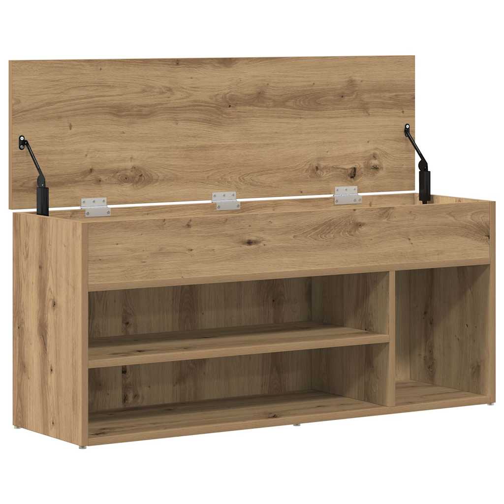 Schuhbank 102X30,5X45 Cm Holzwerkstoff Artisan-Eiche