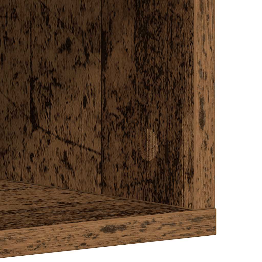 Schuhschrank -Optik 54X34X183 Cm Holzwerkstoff Altholz