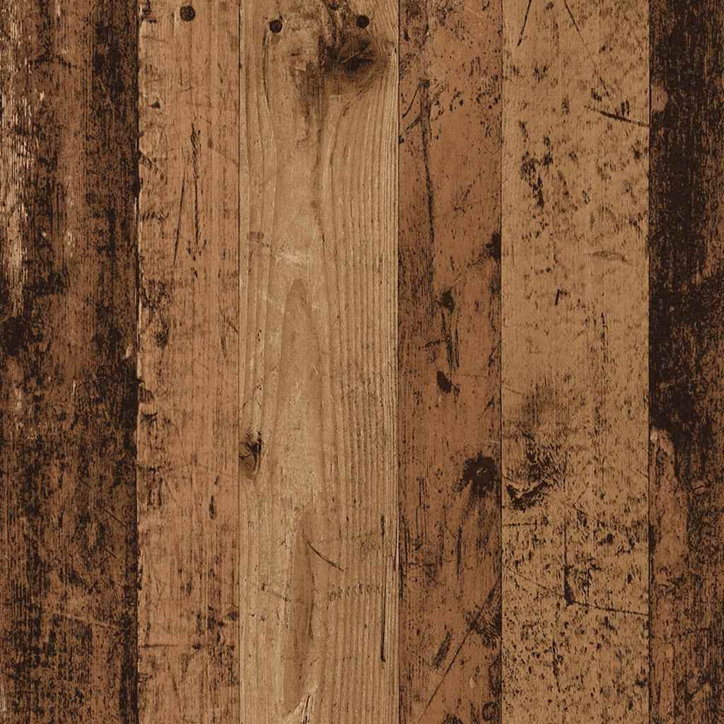 Schuhschrank -Optik 54X34X183 Cm Holzwerkstoff Altholz