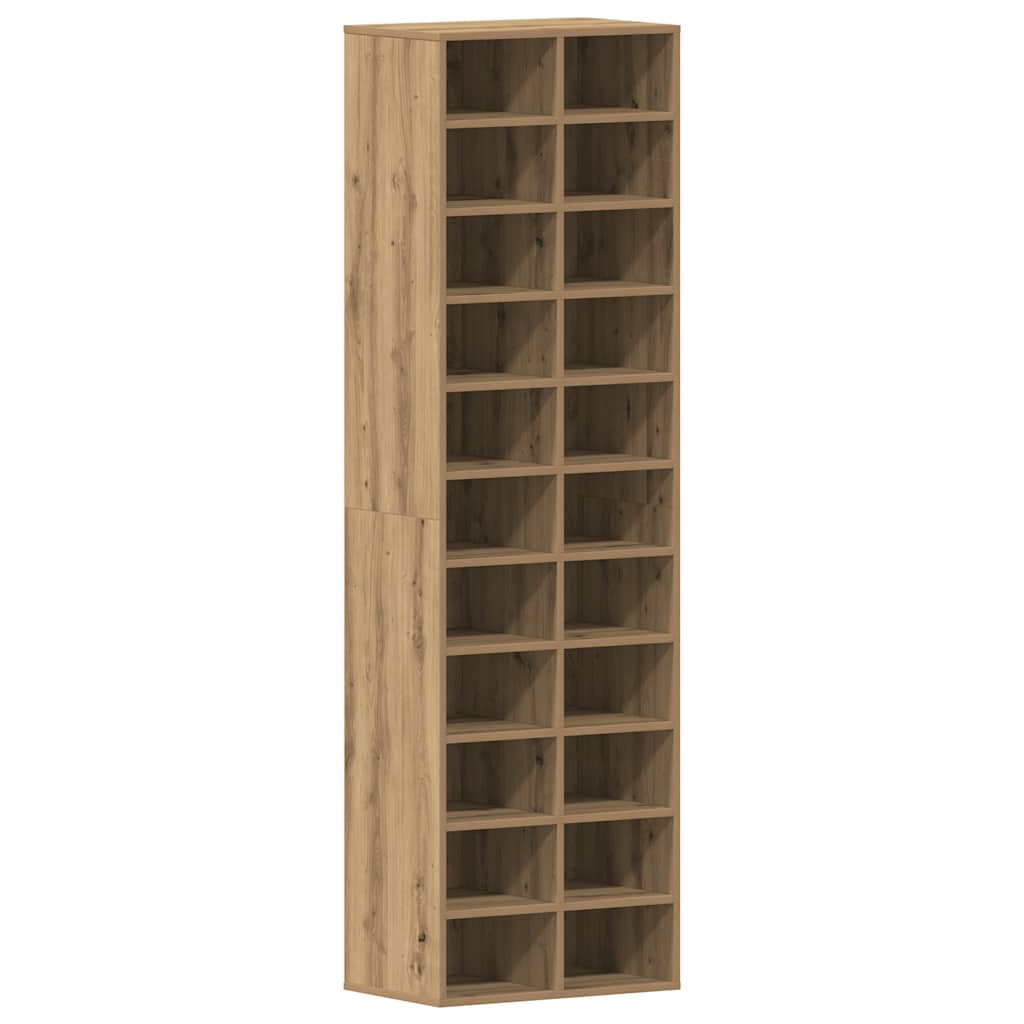 Schuhschrank Artisan-Eiche 54X34X183 Cm Holzwerkstoff Artisian Oak
