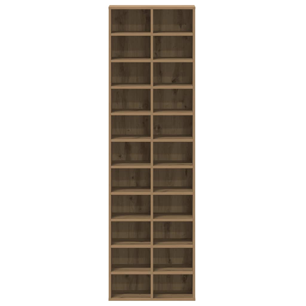 Schuhschrank Artisan-Eiche 54X34X183 Cm Holzwerkstoff Artisian Oak
