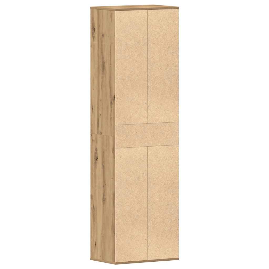 Schuhschrank Artisan-Eiche 54X34X183 Cm Holzwerkstoff Artisian Oak
