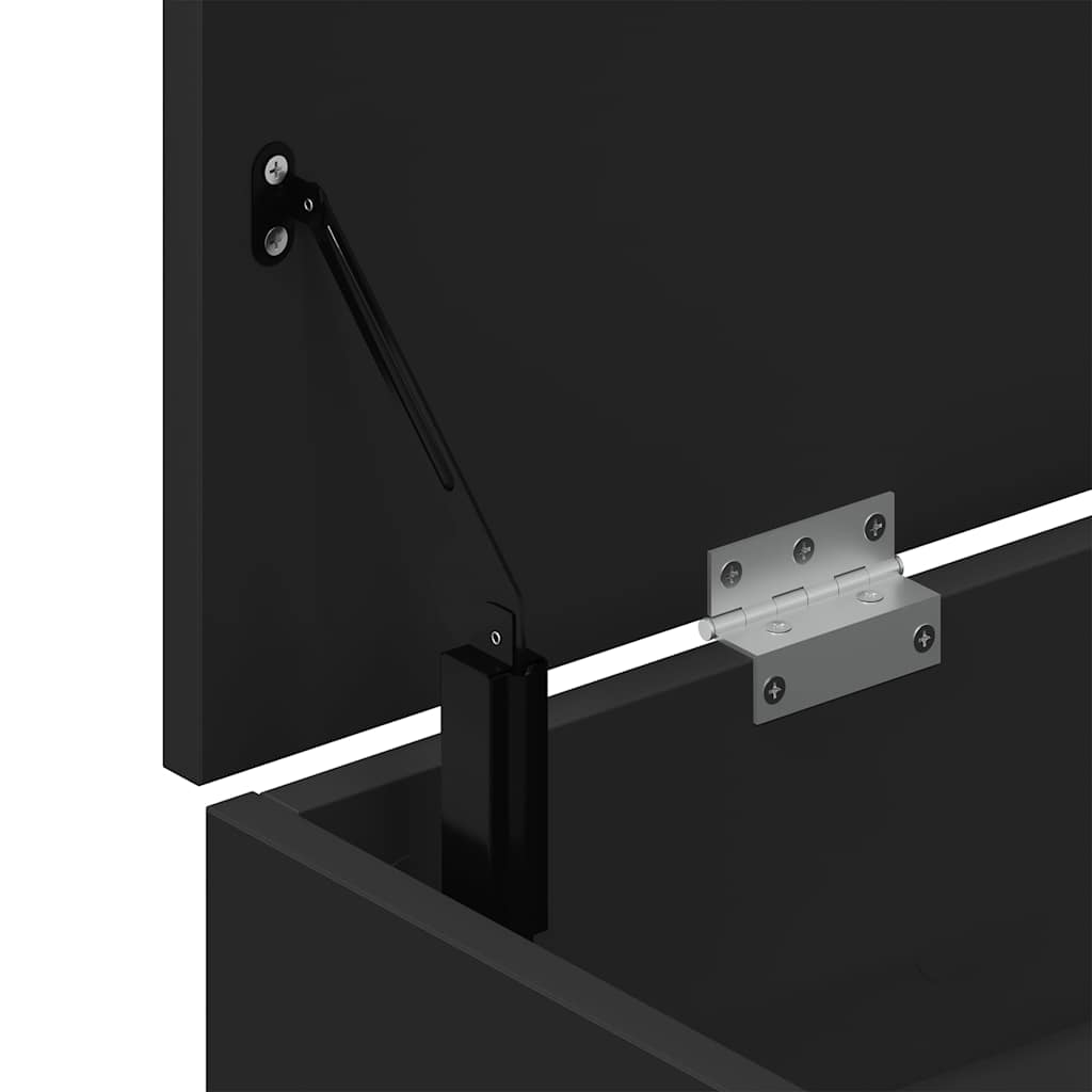 Schuhbank 102X30,5X45 Cm Holzwerkstoff Schwarz