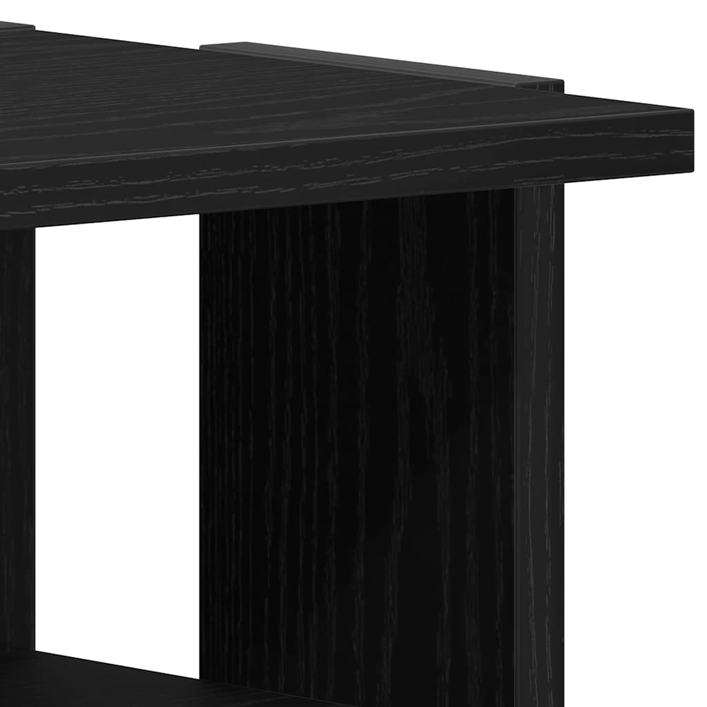 Schuhschränke 2 Stk. Schwarz Eichen-Optik 25X27X102 Cm Schwarze Eiche