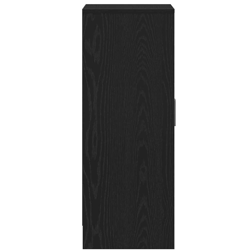 Schuhschrank Schwarz Eichen-Optik Holzwerkstoff Schwarze Eiche
