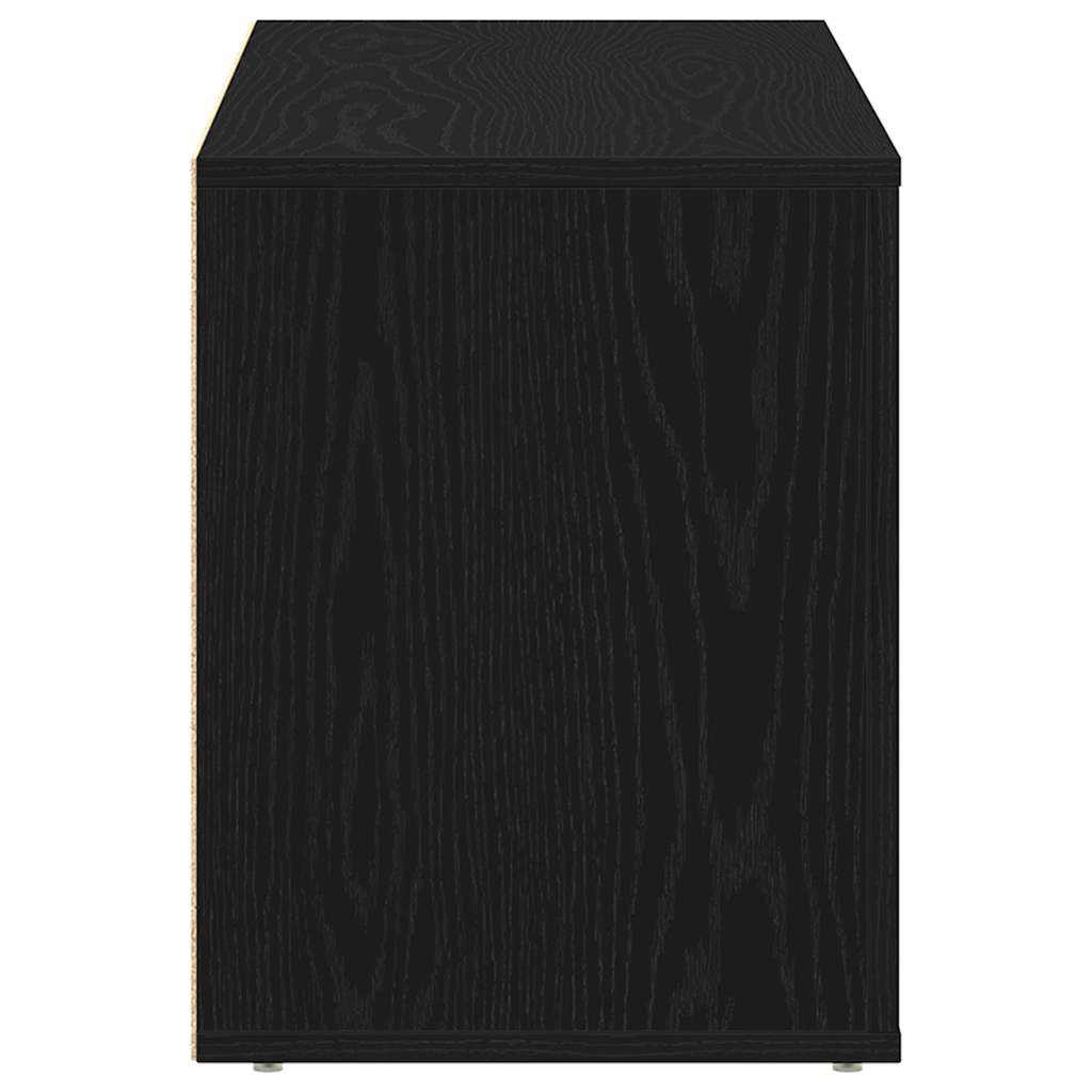 Schuhbank 100 X 35 X 45 Cm Holzwerkstoff Schwarze Eiche