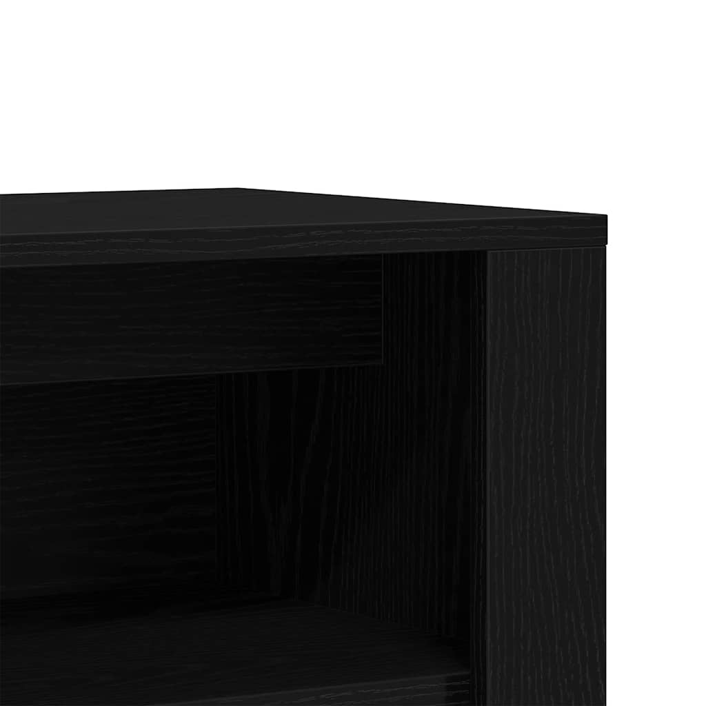 Schuhbank 100 X 35 X 45 Cm Holzwerkstoff Schwarze Eiche
