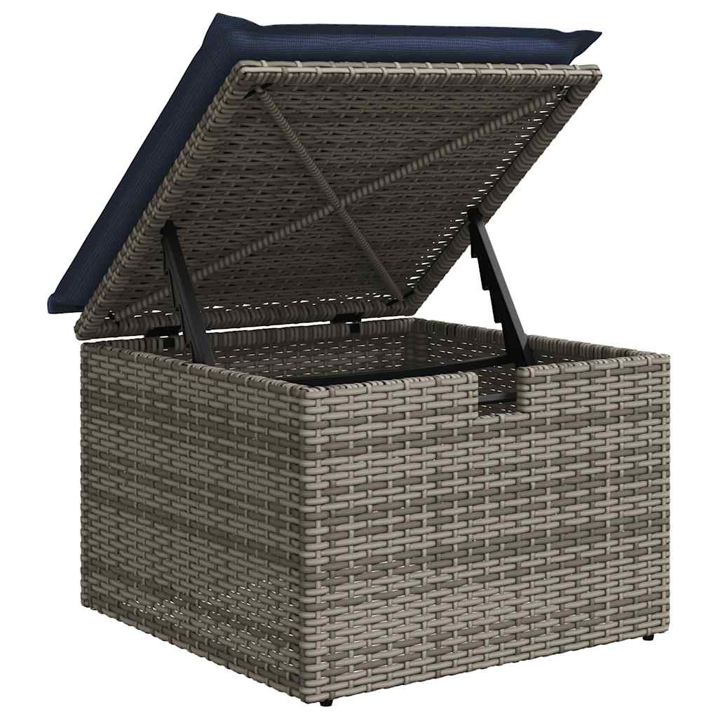 6-Tlg. Garten-Sofagarnitur Mit Kissen Poly Rattan