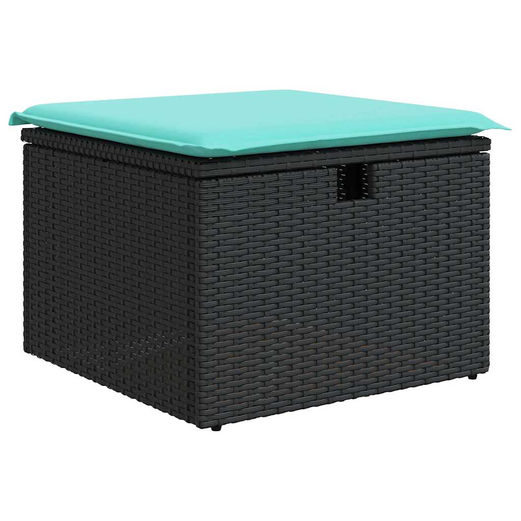8-Tlg. Garten-Sofagarnitur Mit Kissen Poly Rattan
