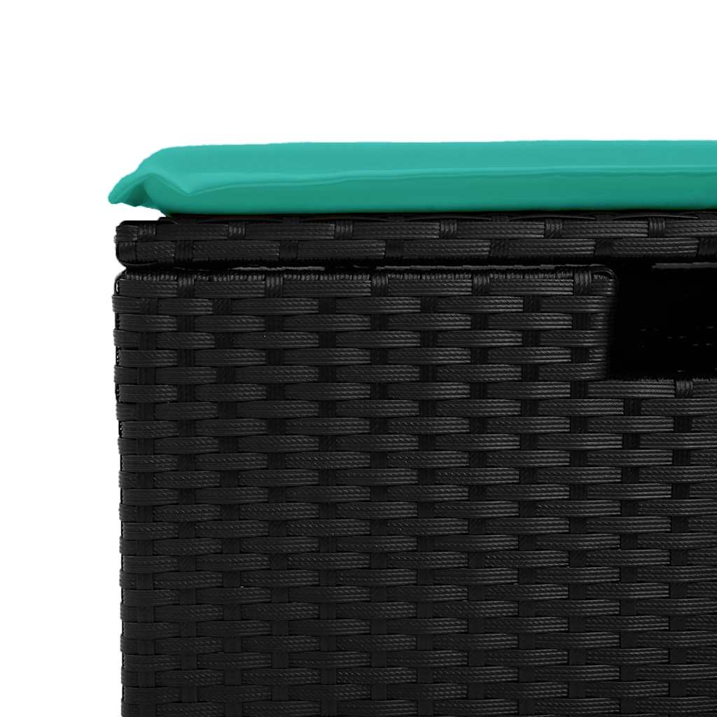 4-Tlg. Garten-Sofagarnitur Mit Kissen Poly Rattan