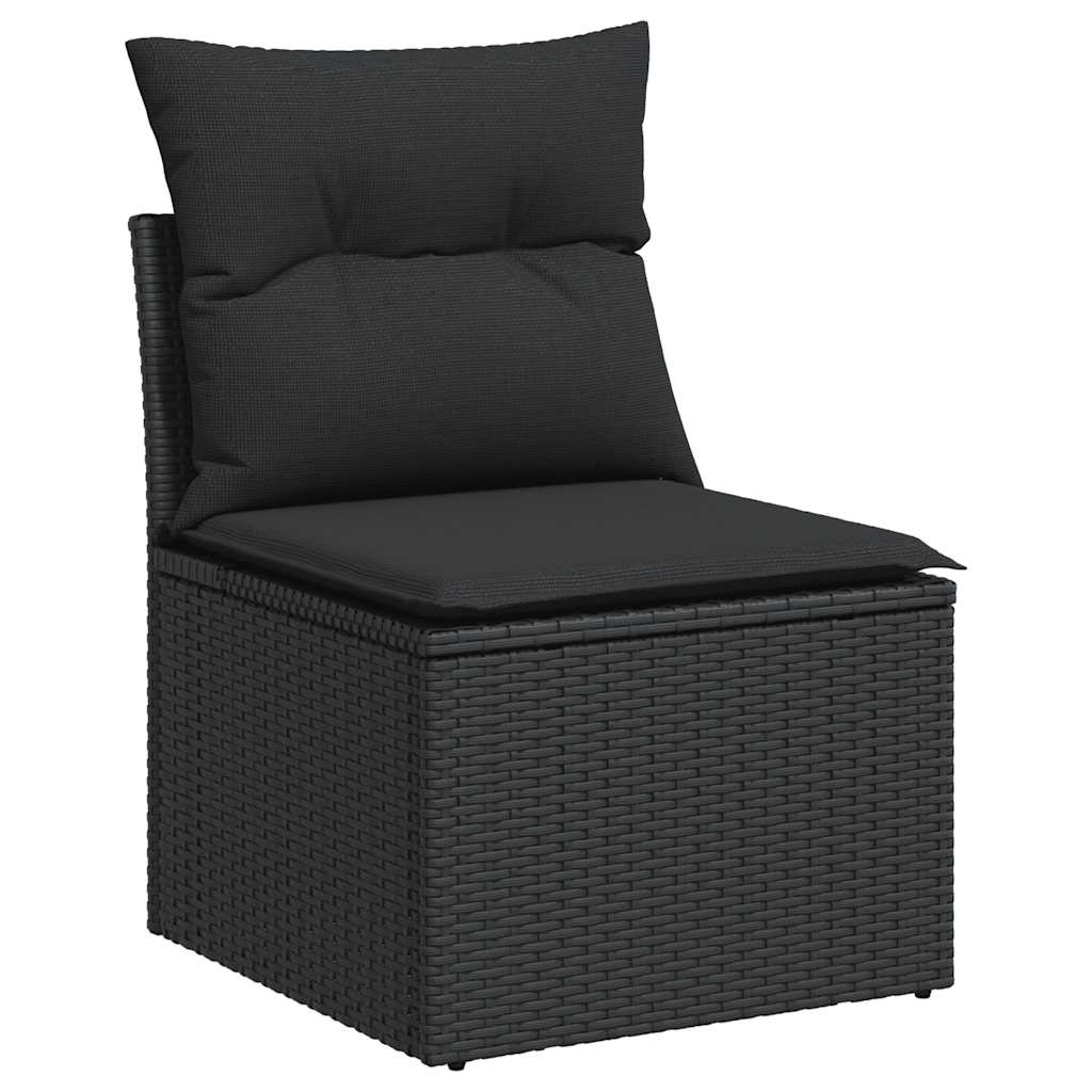 5-Tlg. Garten-Sofagarnitur Mit Kissen Poly Rattan
