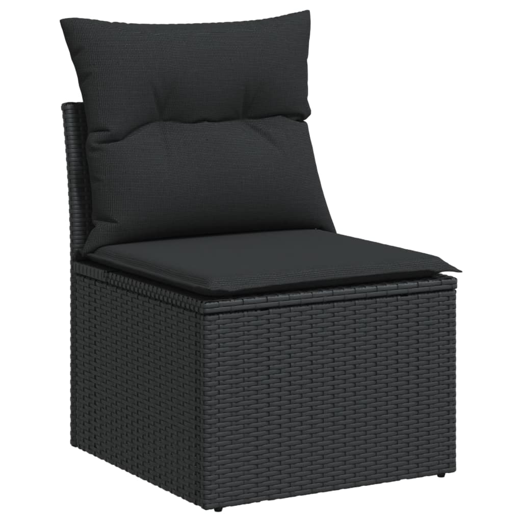 6-Tlg. Garten-Sofagarnitur Mit Kissen Poly Rattan