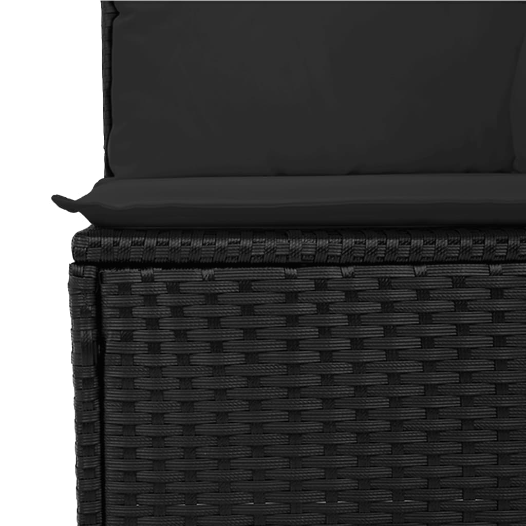 6-Tlg. Garten-Sofagarnitur Mit Kissen Poly Rattan