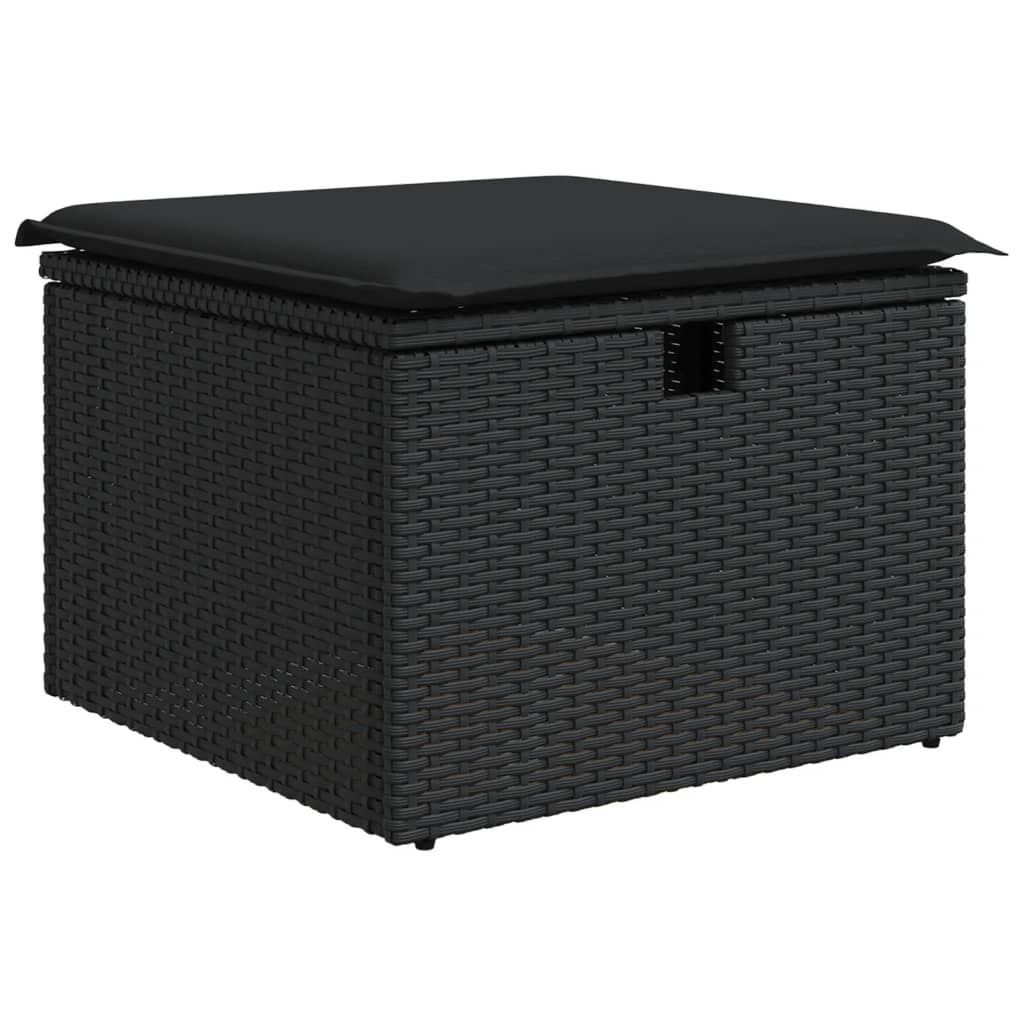 6-Tlg. Garten-Sofagarnitur Mit Kissen Poly Rattan