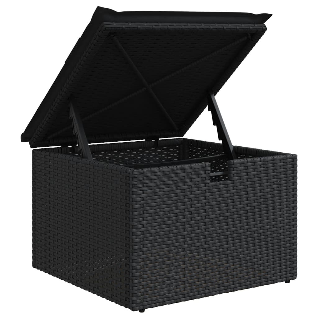 6-Tlg. Garten-Sofagarnitur Mit Kissen Poly Rattan