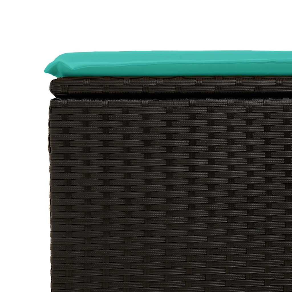 7-Tlg. Garten-Sofagarnitur Mit Kissen Poly Rattan