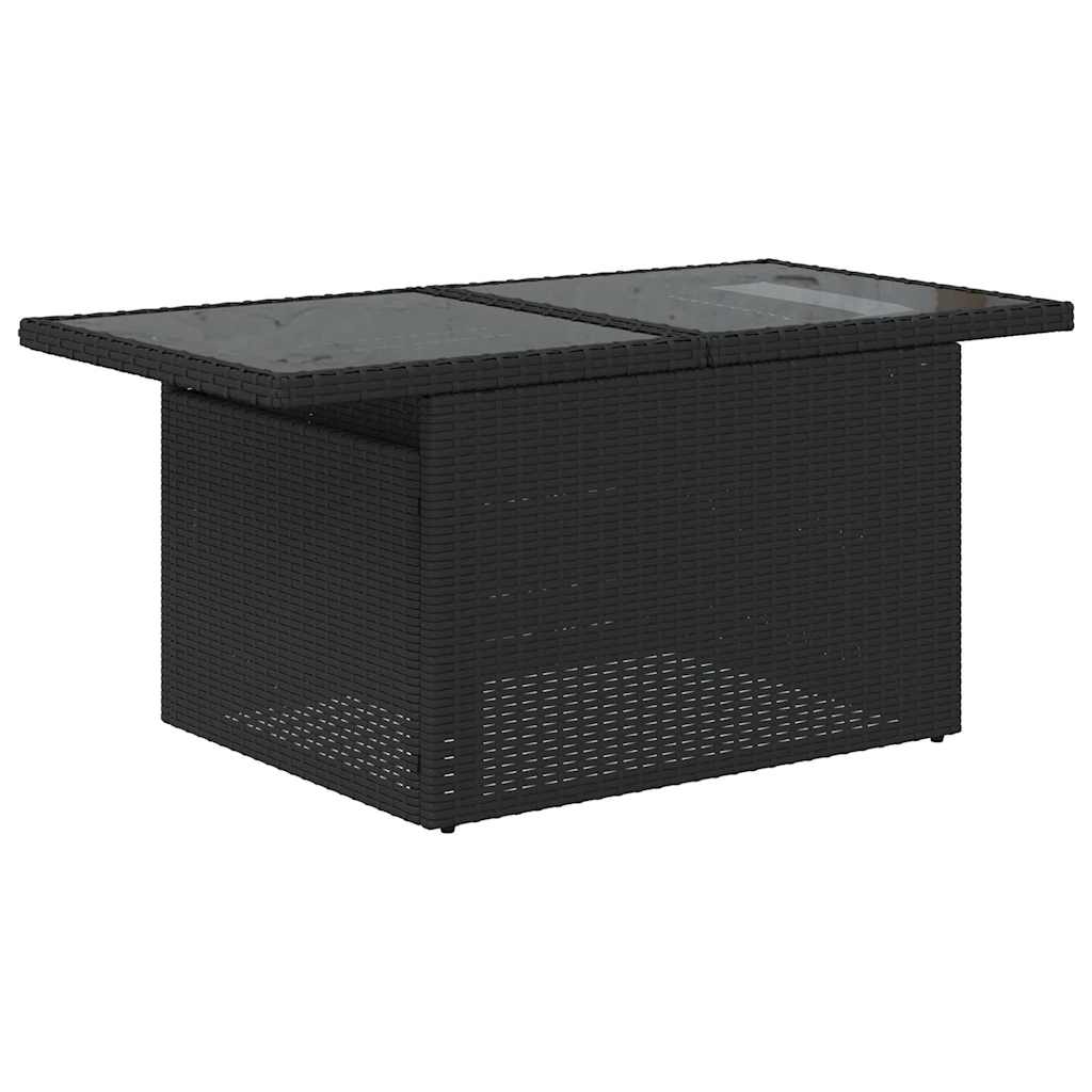 5Tlg. Garten-Sofagarnitur Mit Kissen Poly Rattan Akazie