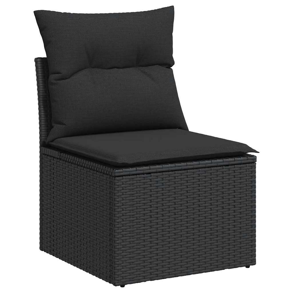 6-Tlg. Garten-Sofagarnitur Mit Kissen Poly Rattan