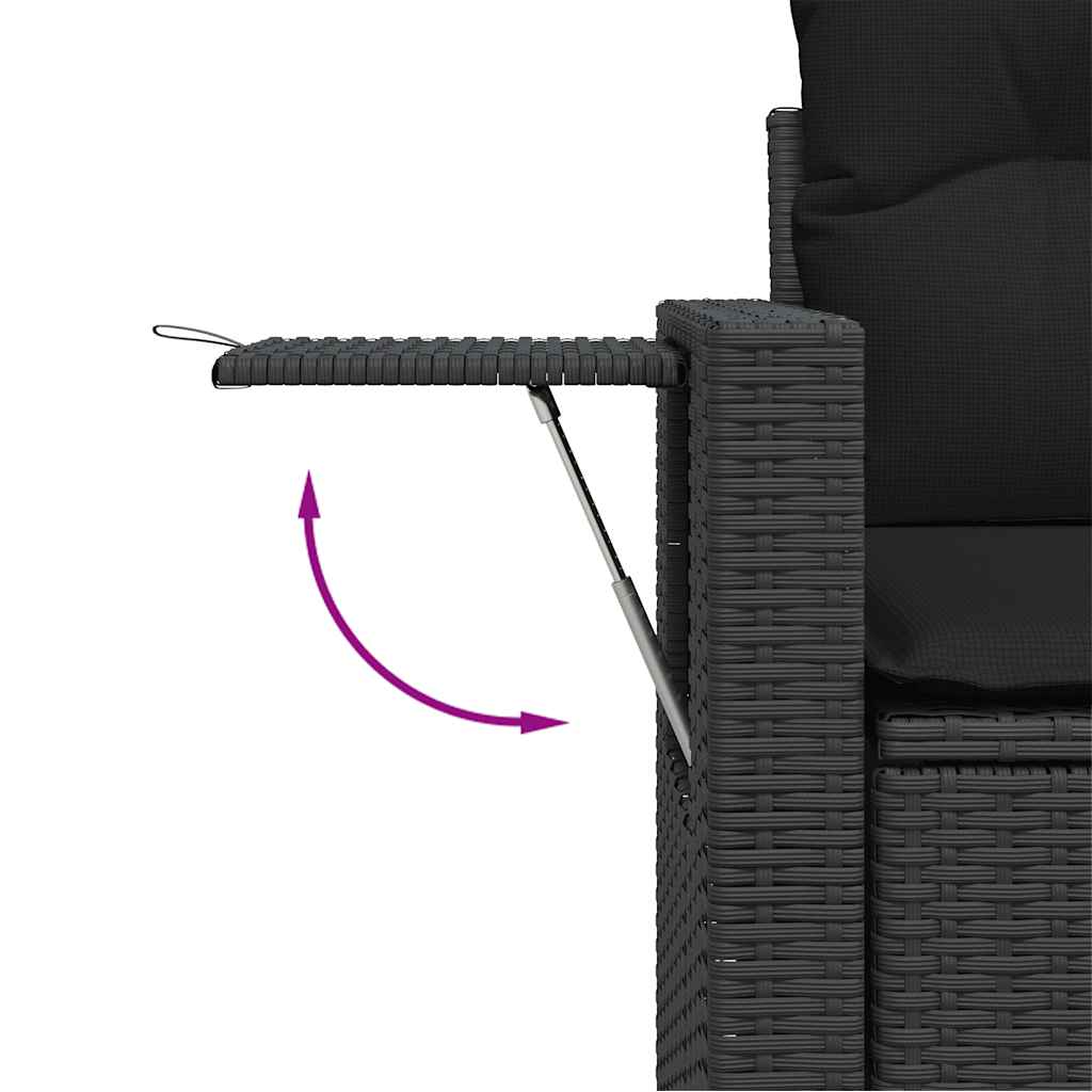 6-Tlg. Garten-Sofagarnitur Mit Kissen Poly Rattan