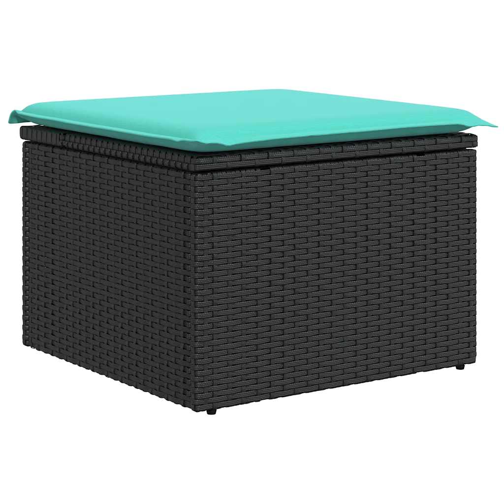 8-Tlg. Garten-Sofagarnitur Mit Kissen Poly Rattan