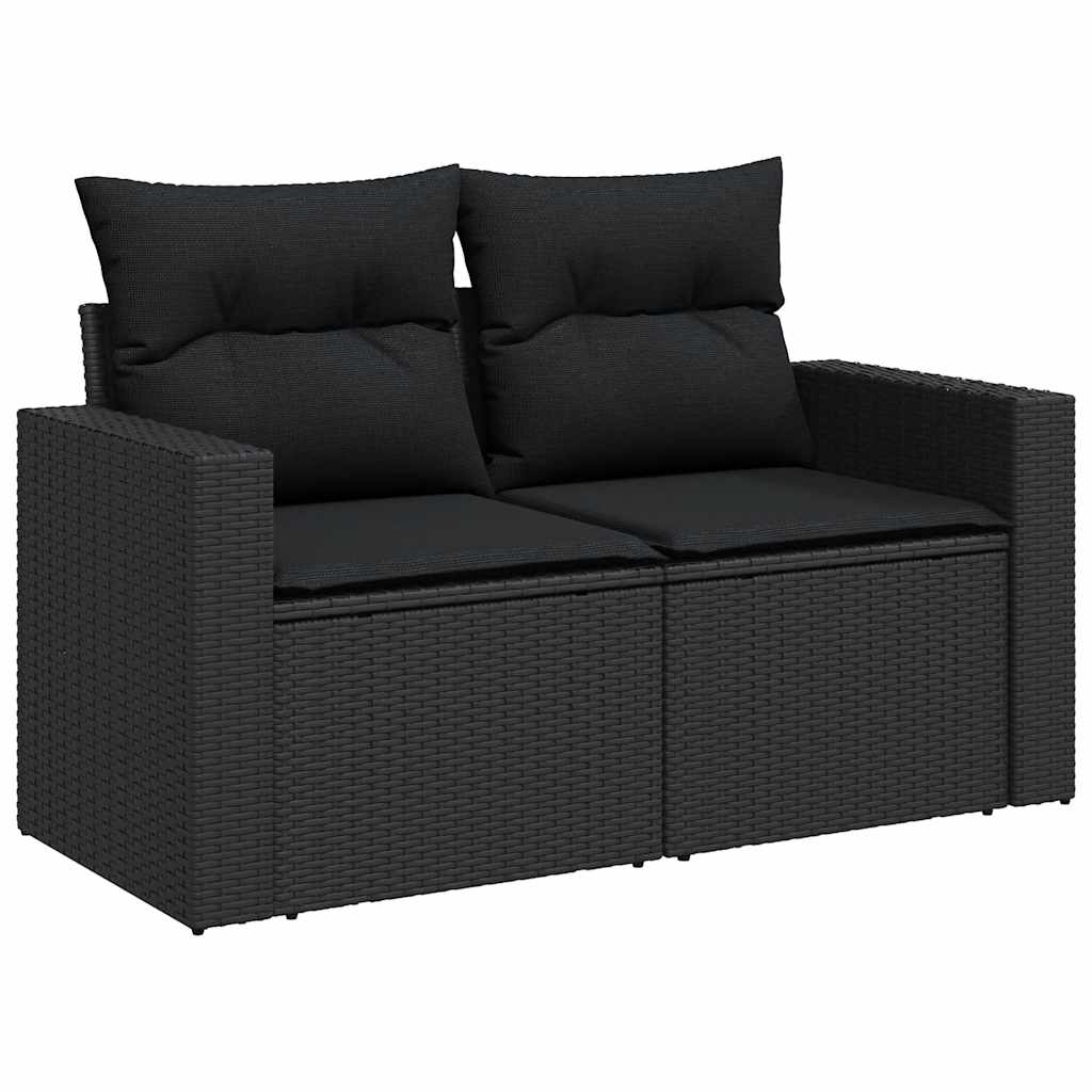 7-Tlg. Garten-Sofagarnitur Mit Kissen Poly Rattan