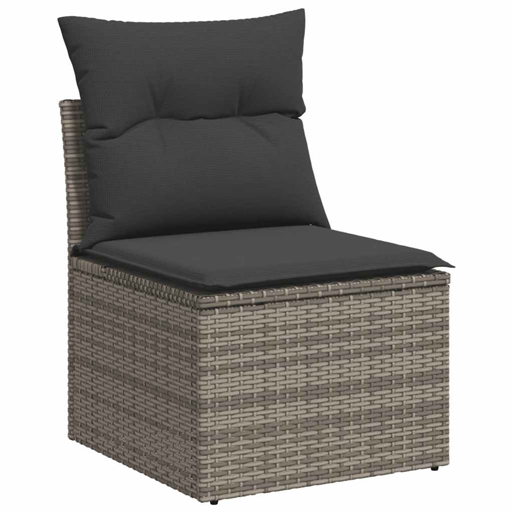 5-Tlg. Garten-Sofagarnitur Mit Kissen Poly Rattan