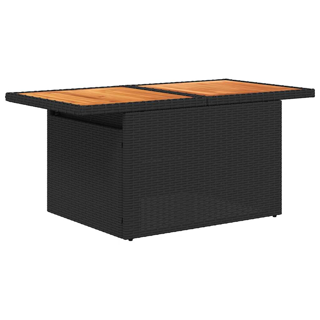 7-Tlg. Garten-Sofagarnitur Mit Kissen Poly Rattan