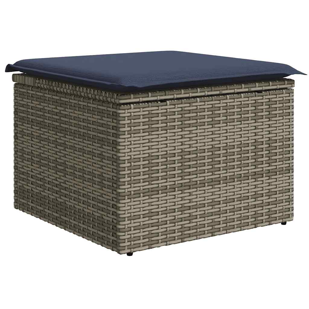 6-Tlg. Garten-Sofagarnitur Mit Kissen Poly Rattan
