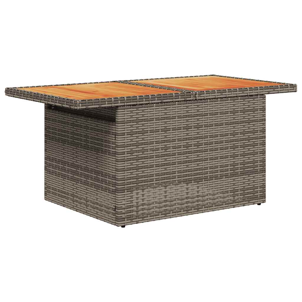 9-Tlg. Garten-Sofagarnitur Mit Kissen Poly Rattan