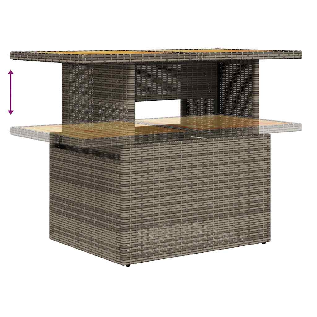 5-Tlg. Garten-Sofagarnitur Mit Kissen Poly Rattan