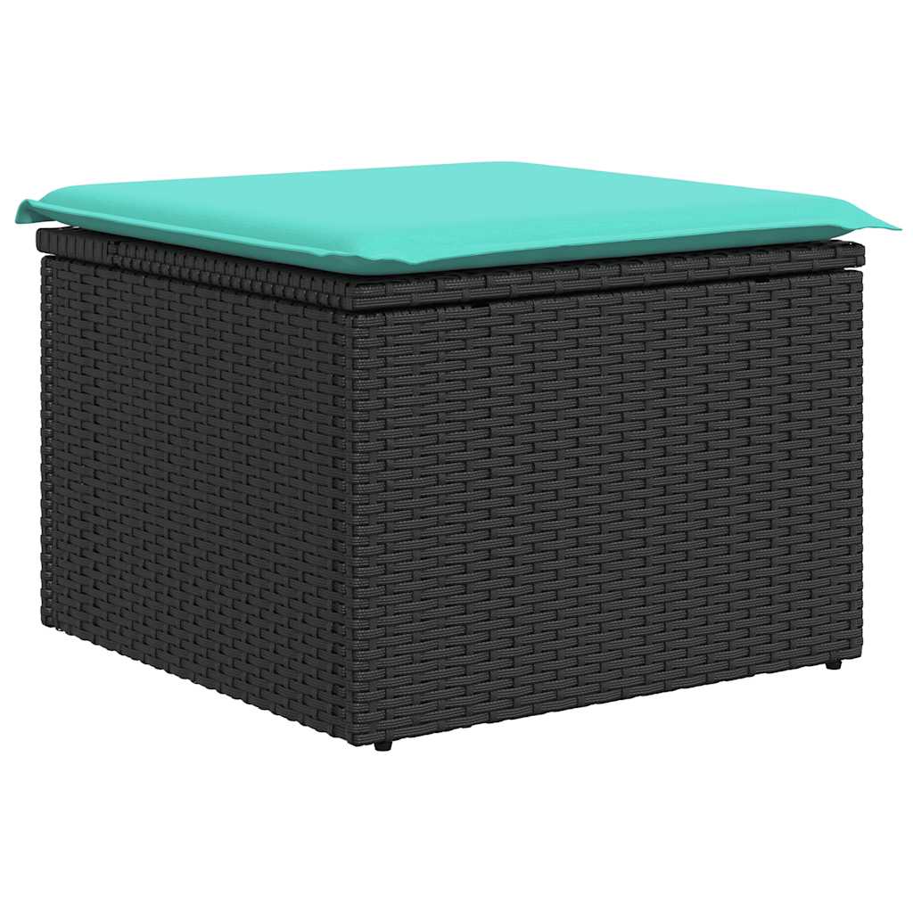 6-Tlg. Garten-Sofagarnitur Mit Kissen Poly Rattan