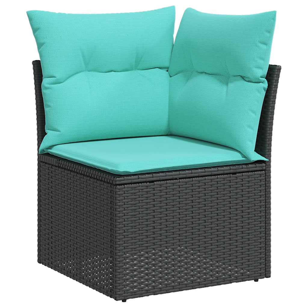 10-Tlg. Garten-Sofagarnitur Mit Kissen Poly Rattan
