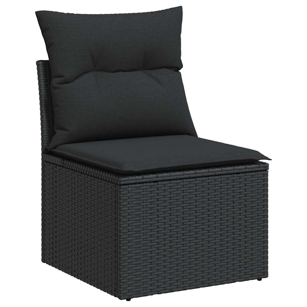 6-Tlg. Garten-Sofagarnitur Mit Kissen Poly Rattan
