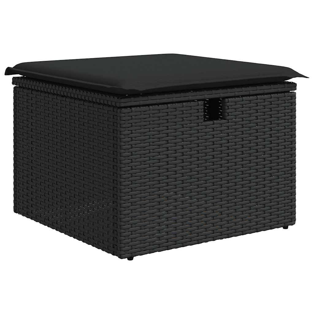 6-Tlg. Garten-Sofagarnitur Mit Kissen Poly Rattan