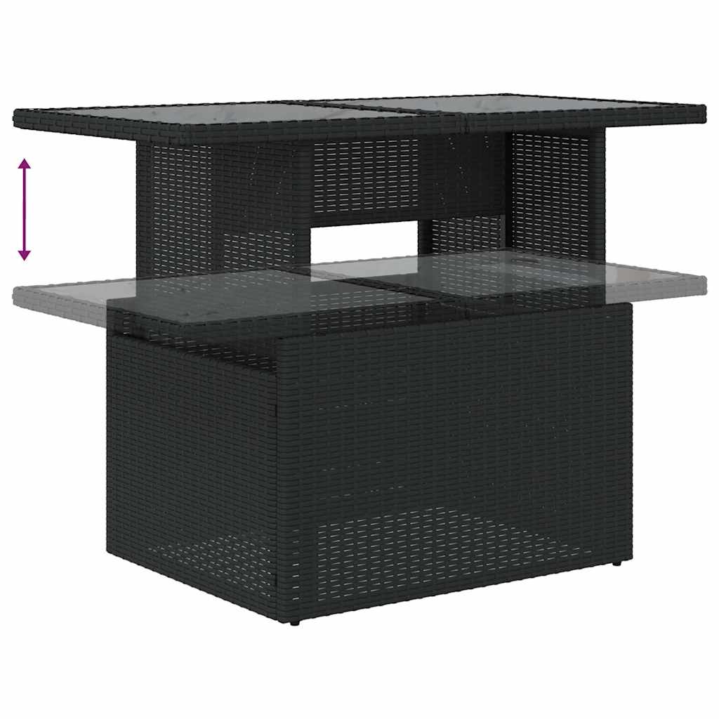 6-Tlg. Garten-Sofagarnitur Mit Kissen Poly Rattan
