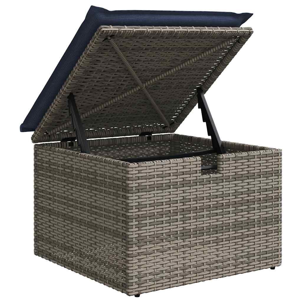 6-Tlg. Garten-Sofagarnitur Mit Kissen Poly Rattan