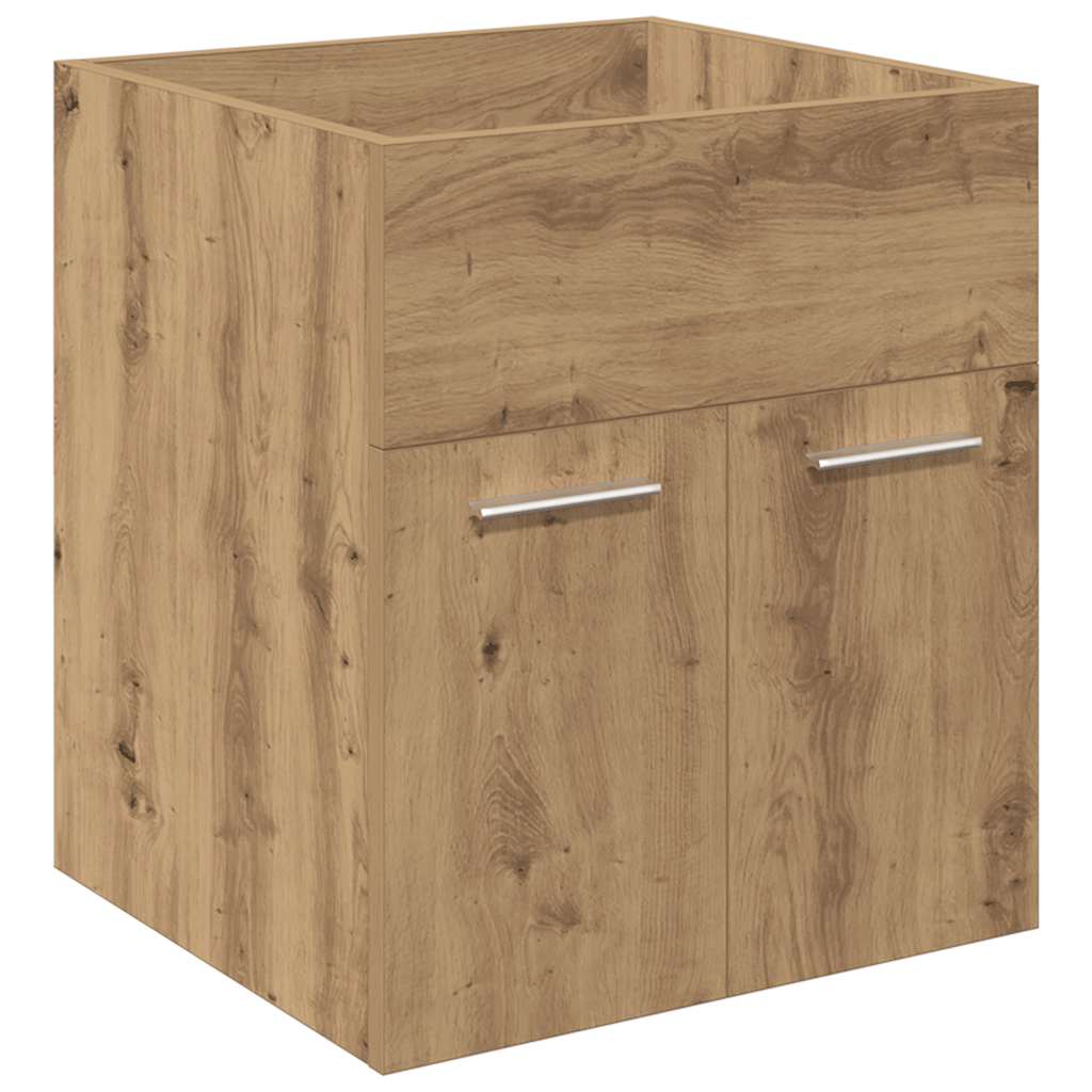 Waschbeckenunterschrank Mit Einbaubecken Und Wasserhahn