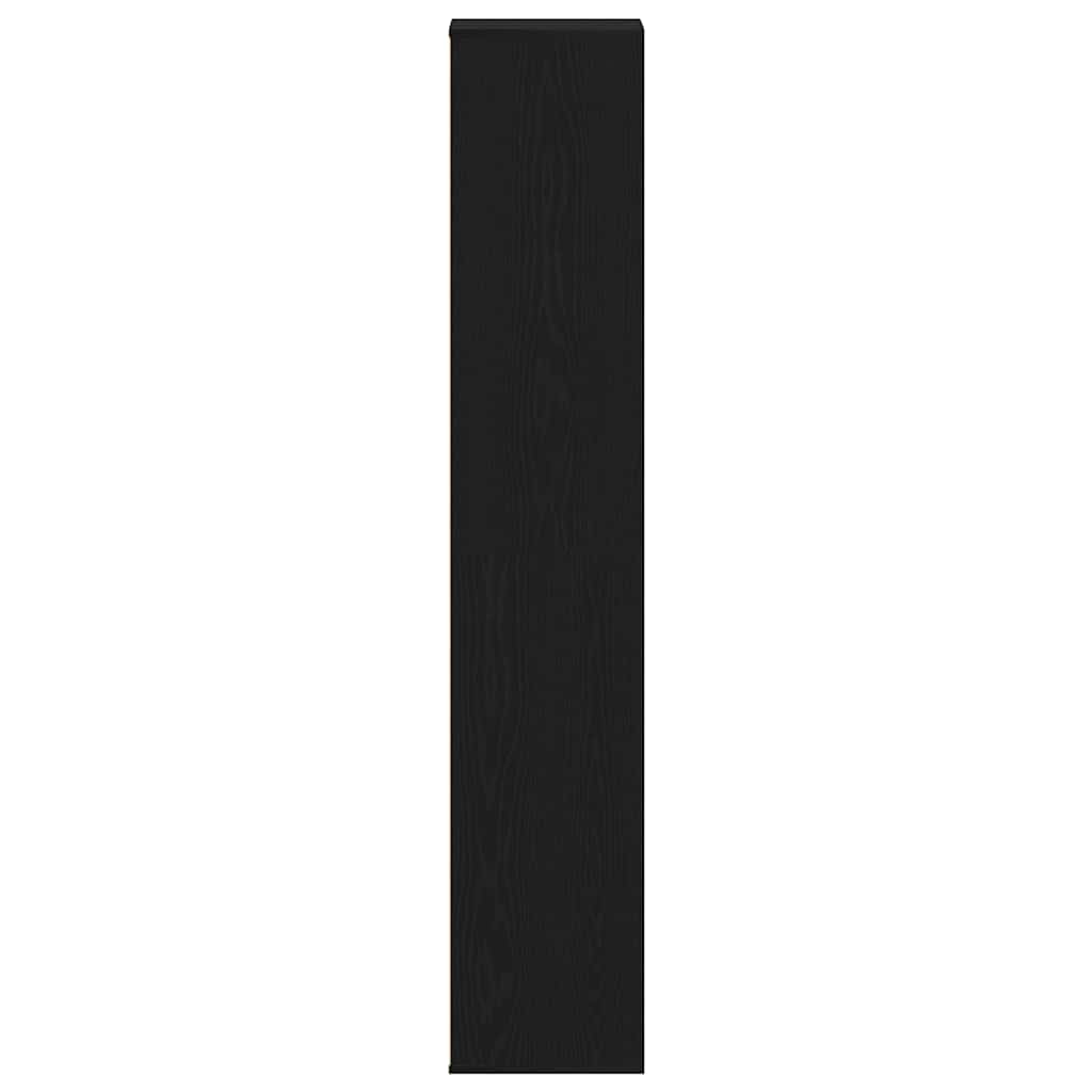 Schuhschrank Schwarz Eichen-Optik 54X34X183 Cm Holzwerkstoff Schwarze Eiche