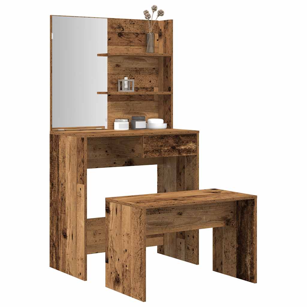 Schminktisch-Set Sonoma-Eiche 74,5X40X141 Cm